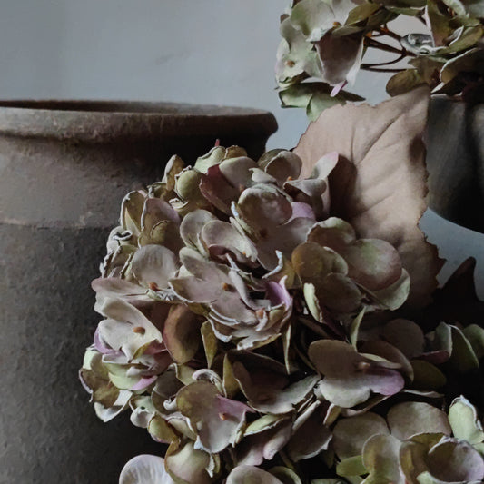 Zijde hortensia soft lila 40 cm