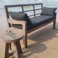Outdoor rustic tuinbank 200 cm incl. standaard kussens