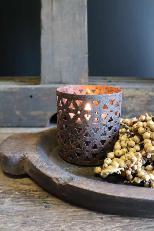 Tealight rust metal