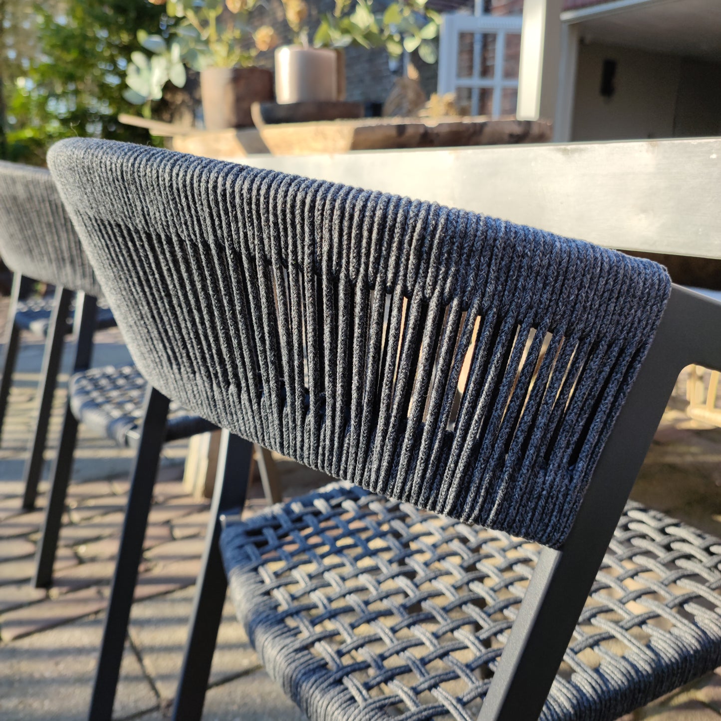 Outdoor-Stuhl Aluminiumseil