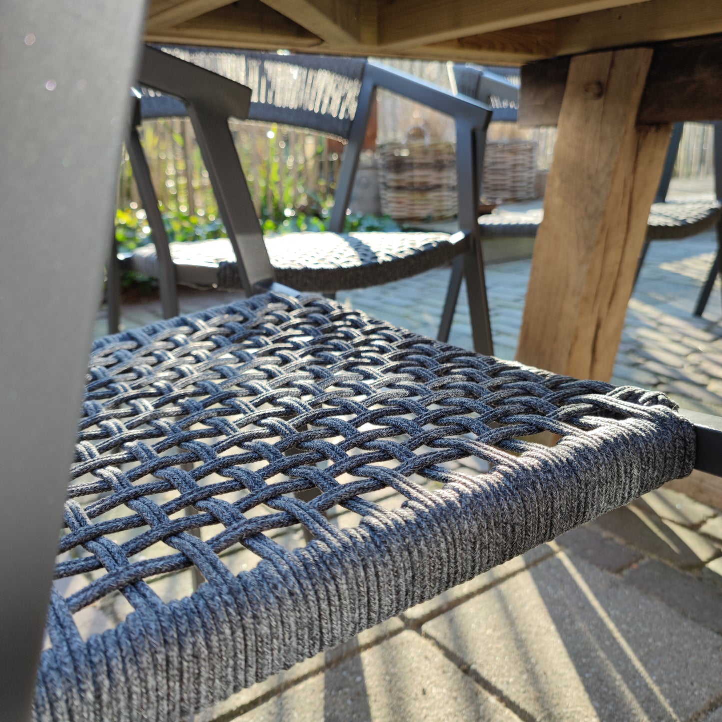 Outdoor-Stuhl Aluminiumseil