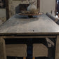 Robuuste old teak eettafel 240 cm NA TE BESTELLEN