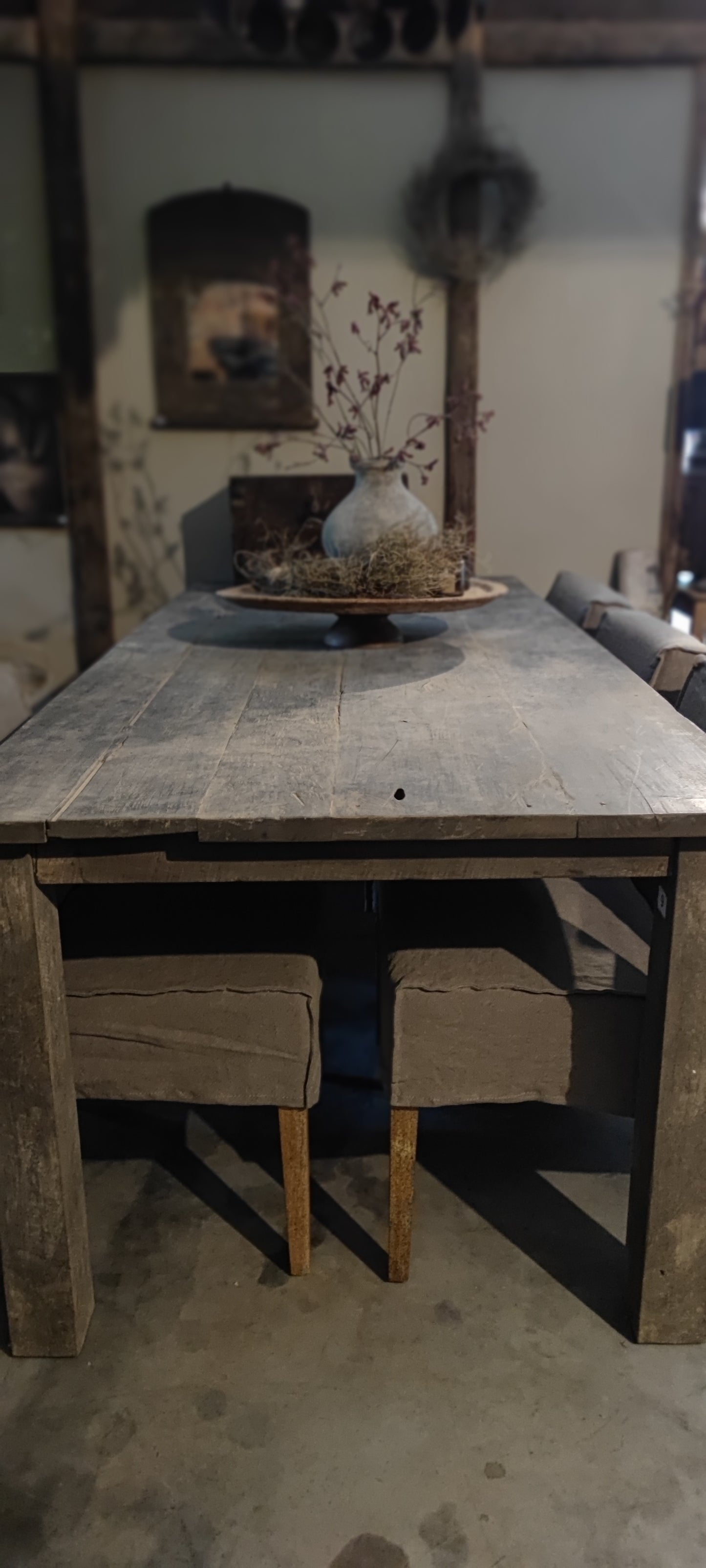 Robust old teak dining table 240 cm (can be ordered later)