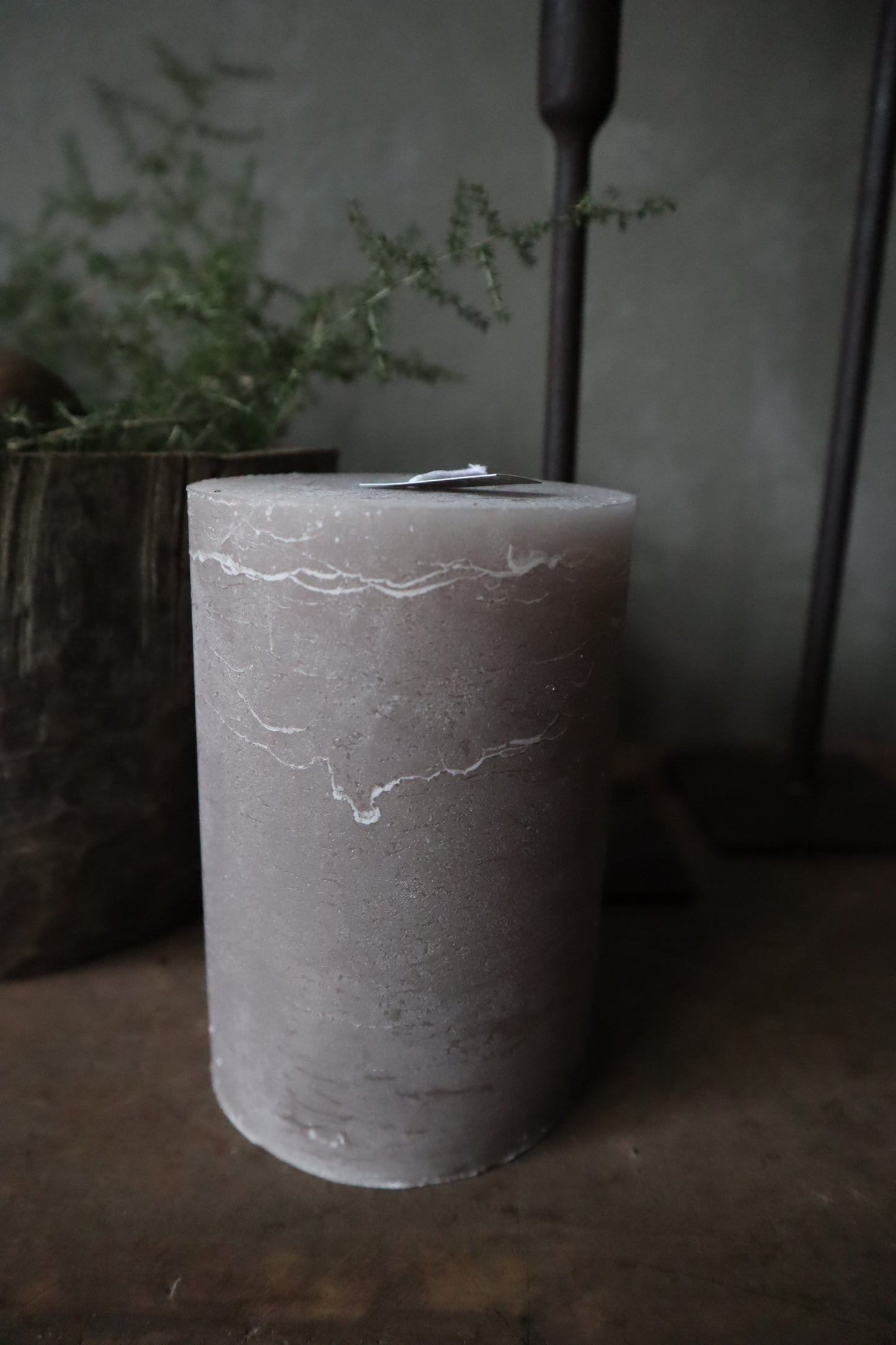 Dutz Candle light gray taupe 15 x 10