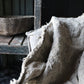 shabby linnen plaid 150 x 98