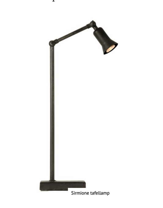 Sirmione Tischlampe Bleifarbe Frezoli