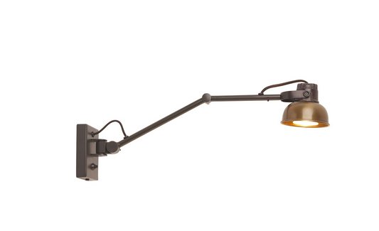 Wall lamp Mazz folding arm copper cap Frezoli