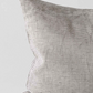 Linen stripe cushion beige/black 40 x 60