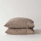 Stonewashed linnen kussenhoes hazel 50 x 70