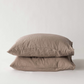 Stonewashed linen cushion hazel 50 x 60