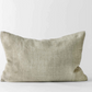 Handmade Linen cushion vintage green 40 x 60
