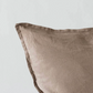 Stonewashed linen cushion hazel 65 x 65