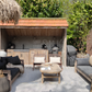 Outdoor rustic daybed 200 cm incl. standaard kussens