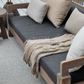 Outdoor rustic daybed 200 cm incl. standaard kussens